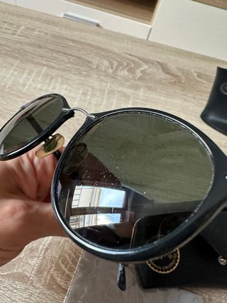 Gafas de Sol Ray-Ban Redondas Negras + Funda