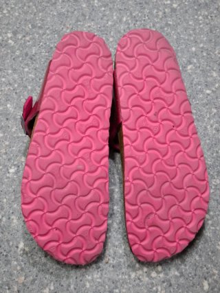 Birkenstock infradito glitter rosa 38
