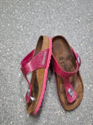 Birkenstock infradito glitter rosa 38