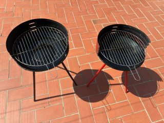 Barbacoa Negra y Plateada