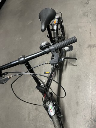 Bicicleta plegable negra