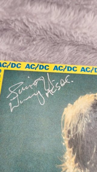 AC/DC HM Photo Book 1983 Firmado
