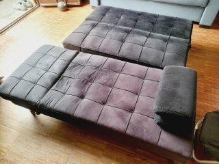 Sofá Cama Chaise Longue Tela