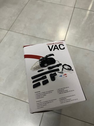 Aspirador-inflador portátil VAC para coche.
