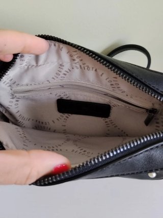 Bolso Negro Devota & Lomba Perlas