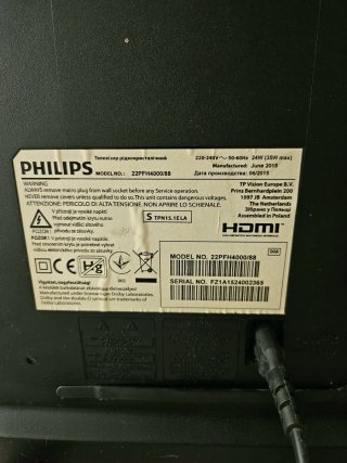 TV Philips 22 con mando