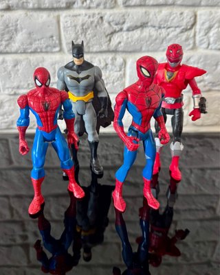 Lotto Figure Spiderman Batman Ranger