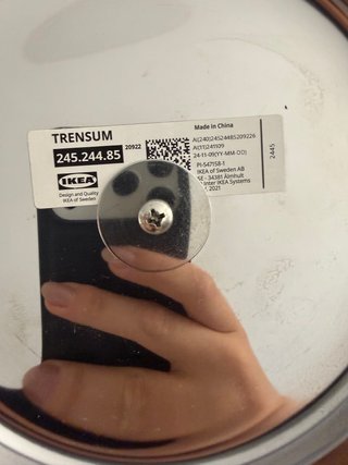 Espejo TRENNSUM Ikea Acero Inoxidable