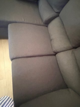 Sofá chaise longue gris oscuro