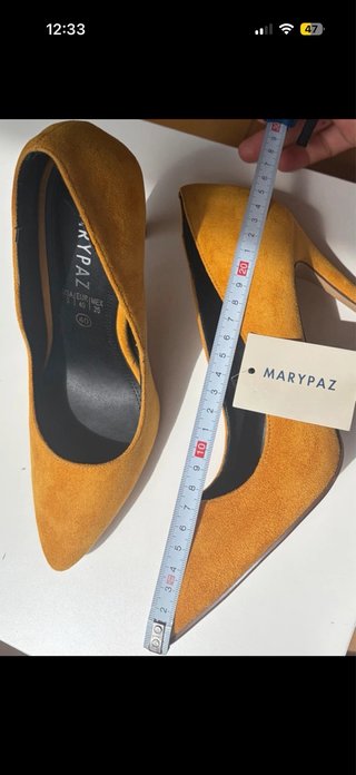 Zapatos de tacón Stiletto amarillos talla 40
