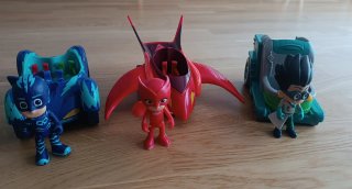 Muñecos PJ Masks y Vehículos