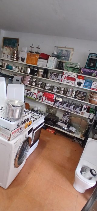 Frigorífico combi blanco y acero