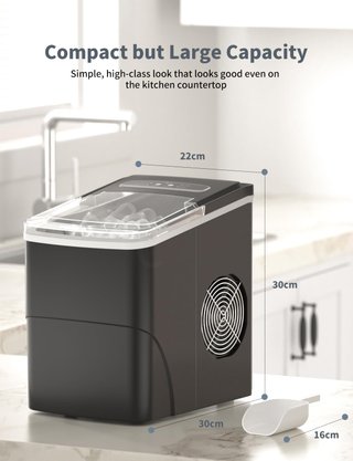 Máquina de cubitos de Hielo Compacta 12kg/día