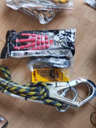 Cuerda de seguridad y brocas DeWalt