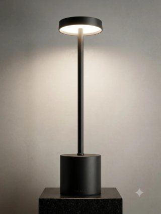Lampada LED da tavolo touch in metallo