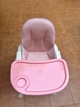 Trona bebé rosa