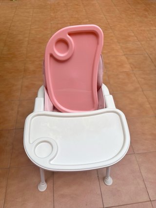 Trona bebé rosa