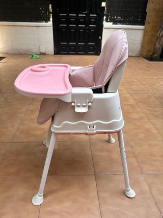 Trona bebé rosa