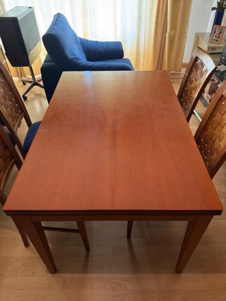 Juego de mesa y 4 sillas de comedor