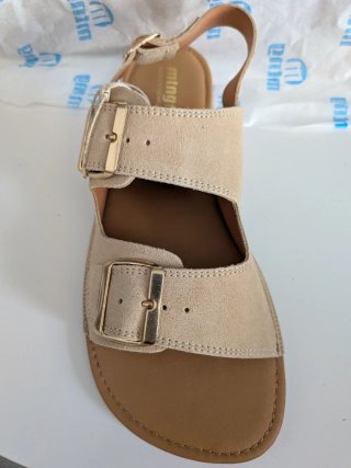 Sandalias barefoot MTNG Free Beige Modelo Lara 41