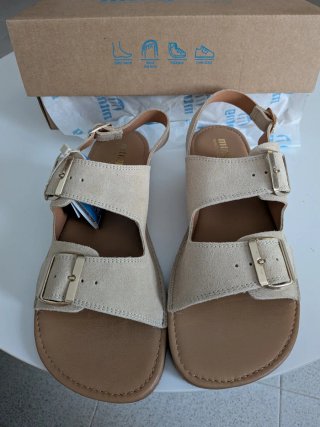 Sandalias barefoot MTNG Free Beige Modelo Lara 41