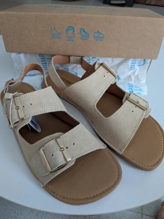 Sandalias barefoot MTNG Free Beige Modelo Lara 41