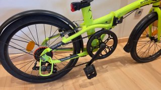 Bici Plegable B'Twin Verde Lima.