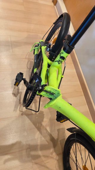Bici Plegable B'Twin Verde Lima.