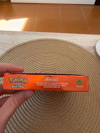Pokémon Rojo Fuego GBA Caja ORIGINAL