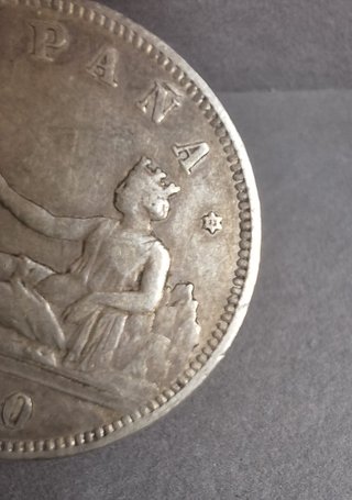 Moneda 2 Pesetas España 1870