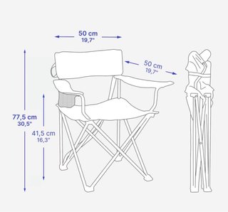 Silla Camping Quechua Plegable.