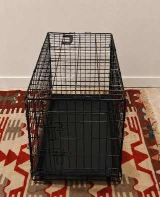 Jaula para perros con 2 puertas