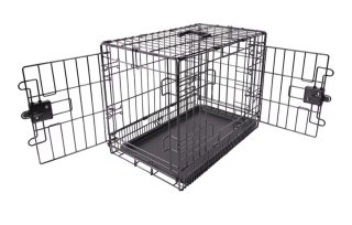 Jaula para perros con 2 puertas