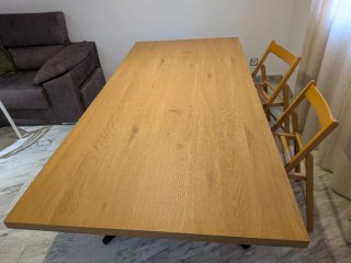 Mesa Comedor Nórdico/Industrial Madera y Metal