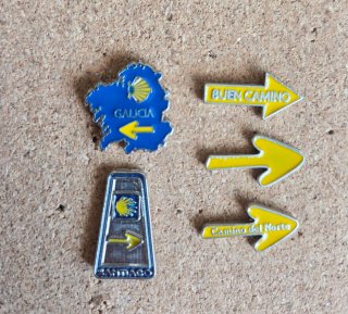Lote3. Pins Camino de Santiago