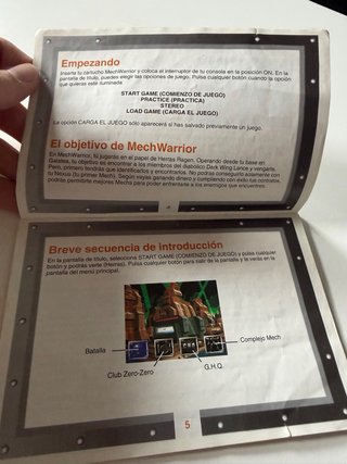 Manual Mechwarrior Super Nintendo PAL