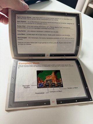 Manual Mechwarrior Super Nintendo PAL