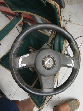 Volante de coche con logo