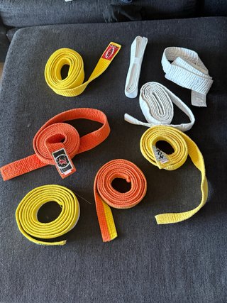 Cinturones de Judo y Karate (varios colores)