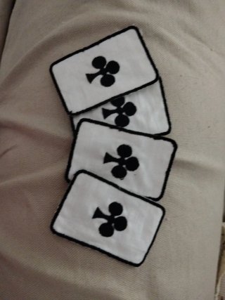 Toppe cotone carte da gioco