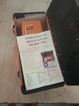 Soldador de plástico Hot Stapler