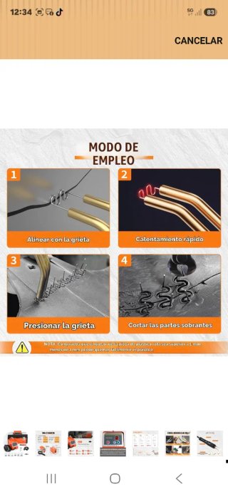 Soldador de plástico Hot Stapler