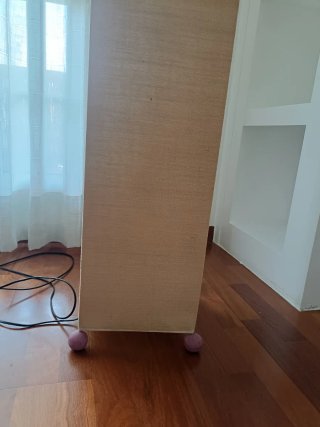 Lámpara rinconera tela