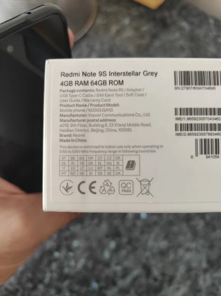 Xiaomi Redmi Note 9S