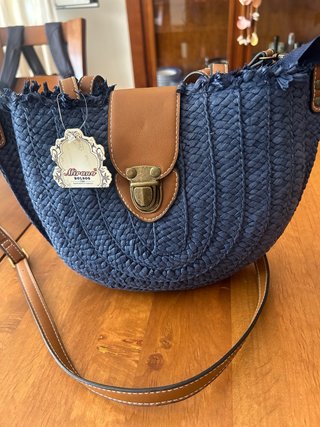 Bolso de hombro Mirano Bolsos azul y marrón