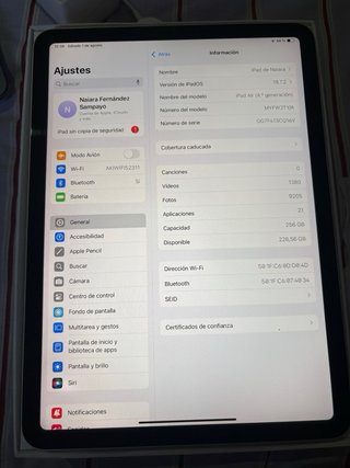 iPad Air 4ta Gen Plateado