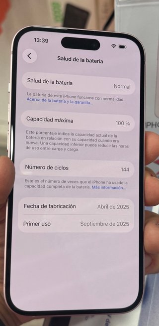 IPHONE 15 ROSA 128GB SALUD 100%