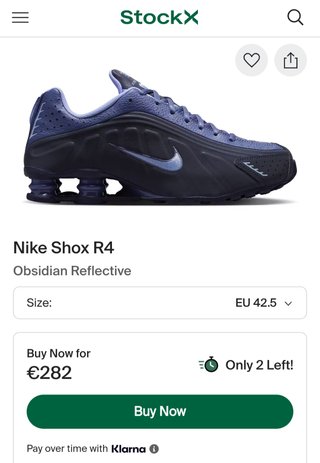 Nike Shox R4 Obsidian Reflective Blue