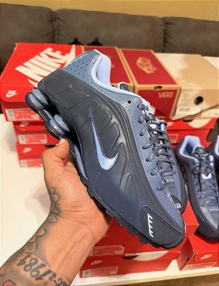 Nike Shox R4 Obsidian Reflective Blue