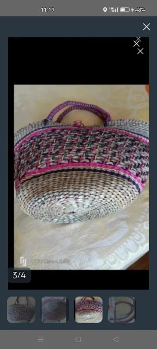Bolso de rafia/ paseo / playa.
